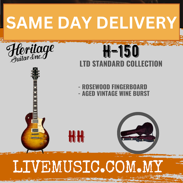 Heritage Aged Standard H-150 LTD Vintage Wine Burst ( H150  H 150 )