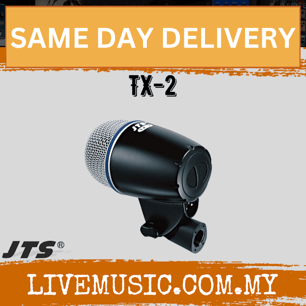 JTS TX-2 Bass instrument microphone -- Kick Drum , Bass Guitar Amp ( TX2 / TX 2 )