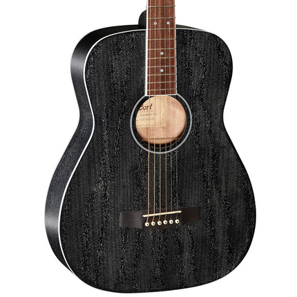 Cort AF590MF - Acoustic Guitar with Gig Bag - Black (AF 590MF/AF-590MF)