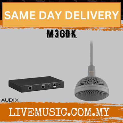 Audix M3GDK Tri-Element Hanging Ceiling Microphone Kit - Gray ( M3 GDK / M3-GDK)