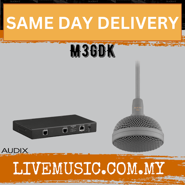 Audix M3GDK Tri-Element Hanging Ceiling Microphone Kit - Gray ( M3 GDK / M3-GDK)