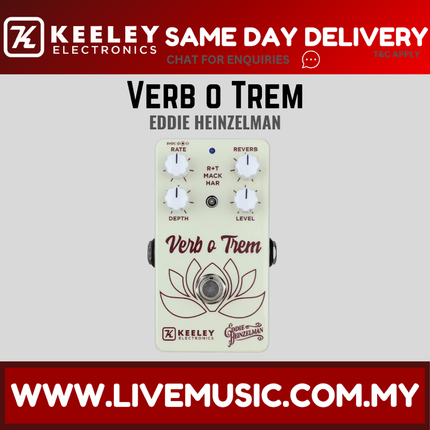 Keeley Eddie Verb O Trem Heinzelman Reverb Guitar Effects Pedal
