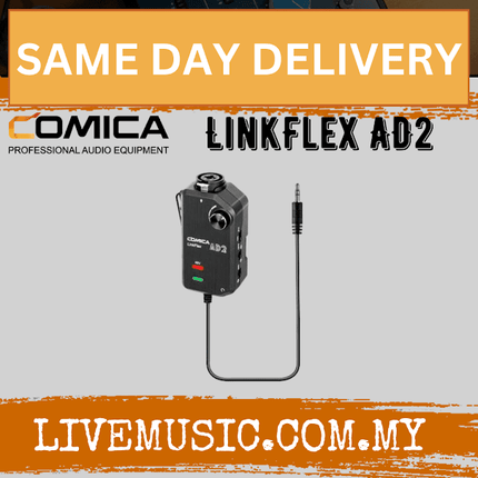 Comica Audio LinkFlex AD2 Single-Channel Mic and Guitar Interface for Smartphones and Cameras (LINKFLEX-AD2)