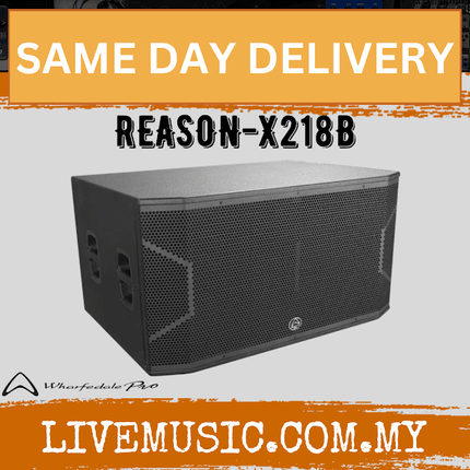WHARFEDALE PRO REASON-X218B Series 2000 Watts RMS Dual 18" Passive Subwoofer (REASON X218B/REASONX218B)