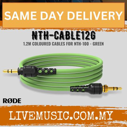 Rode NTH-CABLE12 1.2M Colored Headphone Cable for NTH-100 - Green ( NTH CABLE12 / NTHCABLE12 )