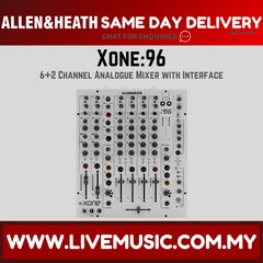 Allen & Heath Xone:96 6+2 channel analogue DJ mixer with audio interface, front panel