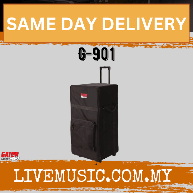 Gator G-901 Amplifier Case with Wheels and Tow Handle for Amp Heads ( G901 / G 901 )