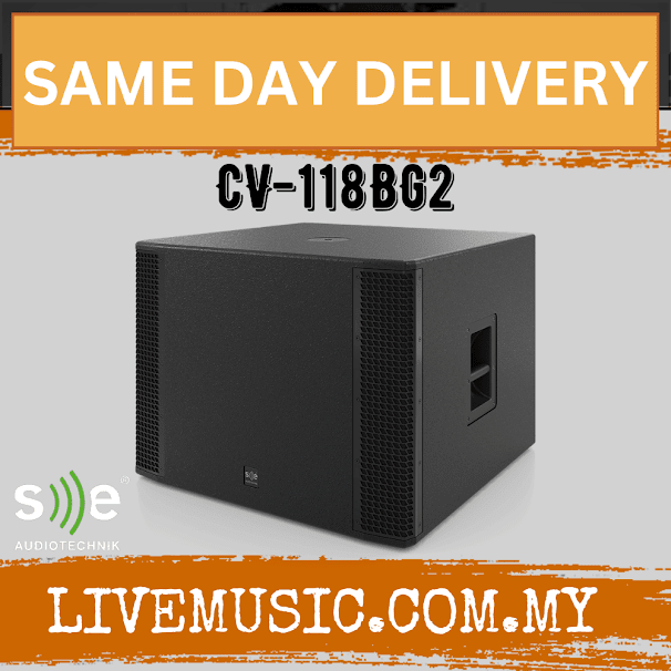 Se Audiotechnik CV-118BG2 18" Bandpass Subwoofer Speaker - Black (CV118B CV 118B)