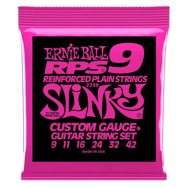 Ernie Ball 2239 Electric Guitar Strings RPS-9 Super Slinky (9-42/EB2239)