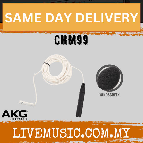 AKG CHM 99 Condenser Hanging Microphone - White (CHM99)
