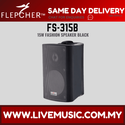 Flepcher FS-315 Fashion Speaker - Black ( FS315 / FS 315 )
