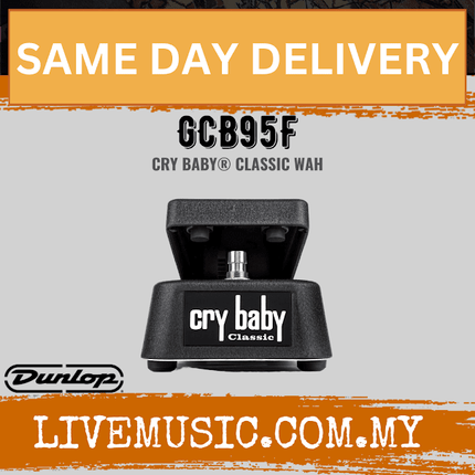 Jim Dunlop GCB95F Cry Baby Classic Wah Pedal (GCB-95F / GCB 95F)