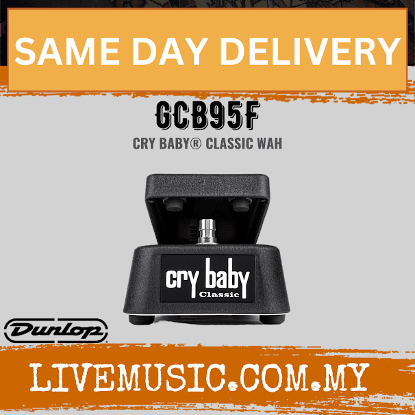 Jim Dunlop GCB95F Cry Baby Classic Wah Pedal (GCB-95F / GCB 95F)