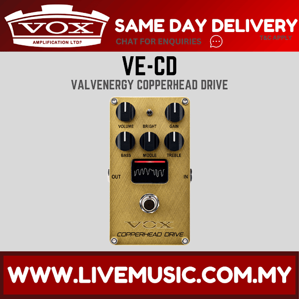 Vox VE-CD Valvenergy Copperhead Drive Pedal (VECD)