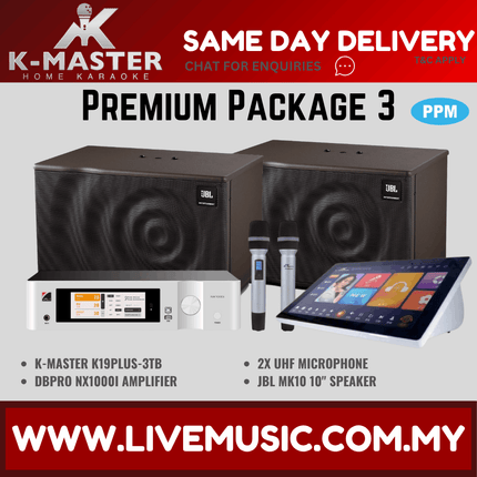 K-MASTER Premium Family Package Karaoke System Full Set Family KTV Kmaster w/Jbl Packages