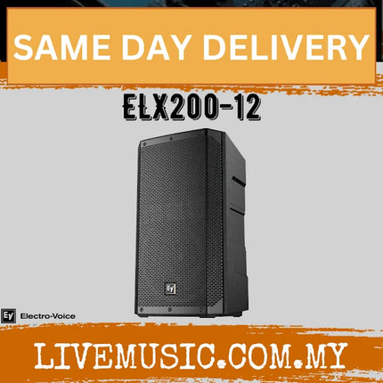 EV Electro-Voice ELX200-12 1200W 12" Passive Speaker With Speaker Stand And Cable - Pair ( ELX200 12 / ELX20012 )