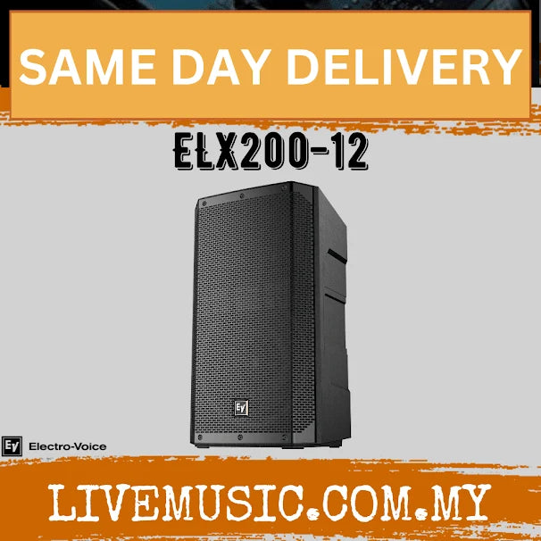 EV Electro-Voice ELX200-12 1200W 12" Passive Speaker With Speaker Stand And Cable - Pair ( ELX200 12 / ELX20012 )