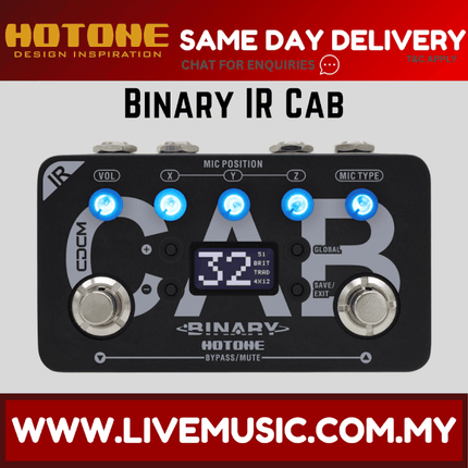 Hotone Binary IR Cab Simulator Guitar Effects Pedal