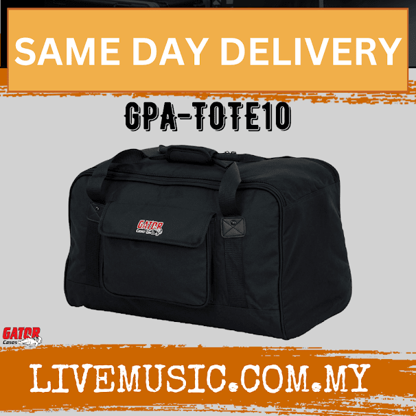 Gator GPA-TOTE10 Heavy-duty Speaker Tote Bag for 10 Inch Cabinets (GPATOTE10)