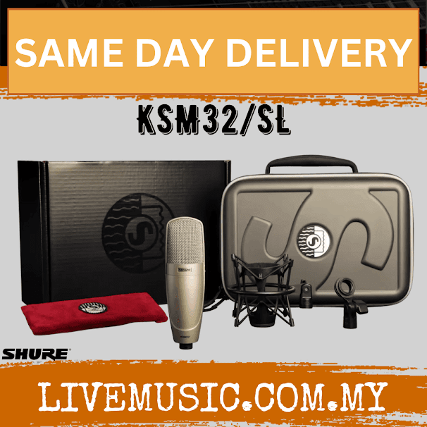 Shure KSM32/SL Large Diaphragm Condenser Microphone ( KSM32-SL / KSM32SL / KSM32 SL )