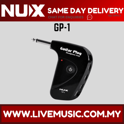 NUX GP-1 Guitar Plug Headphone Amp With Classic British Distortion Effect Guitar Amplifier ( GP1 / GP 1 )