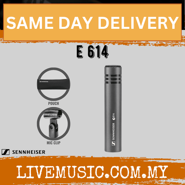 Sennheiser E 614 Small-diaphragm Condenser Microphone (E614/E-614)