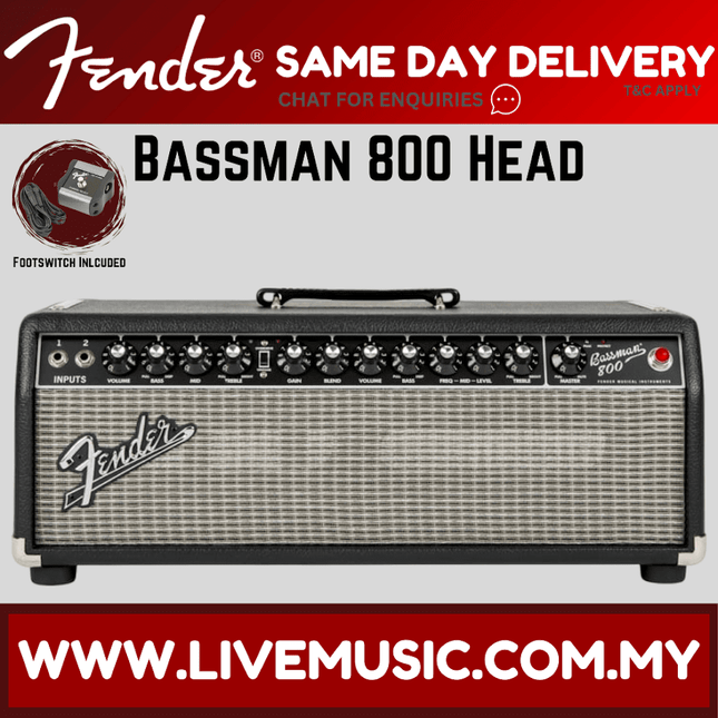 Fender Bassman 800 Bass Guitar Amplifier Head