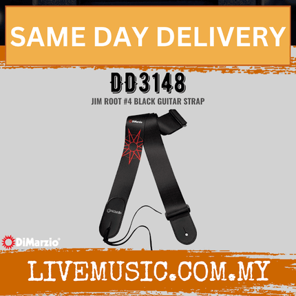 DiMarzio DD3148 Jim Root 4 Guitar Strap - Black
