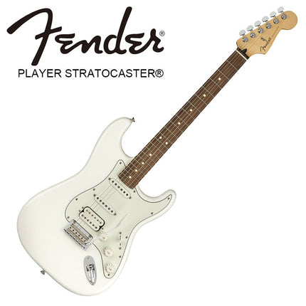Fender Player HSS Stratocaster Electric Guitar, Pau Ferro Fretboard - Polar White