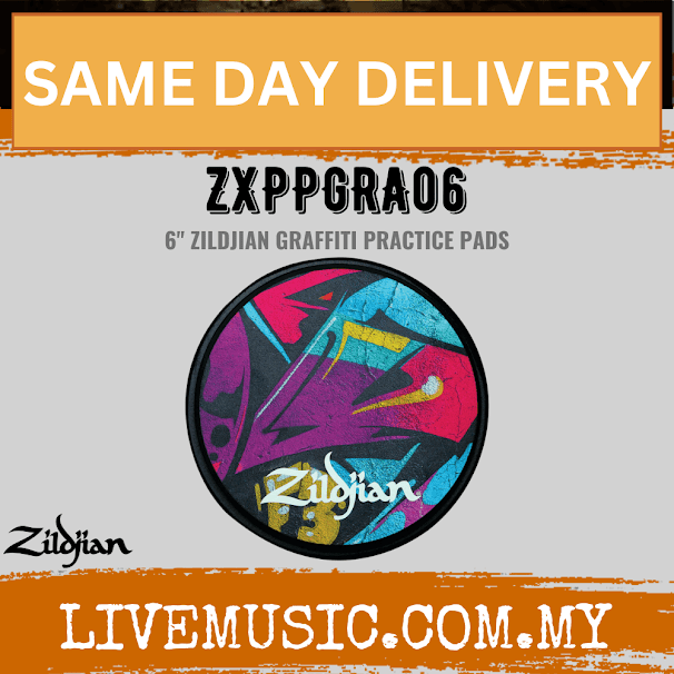 Zildjian 6" Graffiti Practice Pads (ZXPPGRA06)