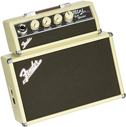 Fender Mini Tone Master 1watt 2x2inch Mini Amp Combo Electric Guitar Speaker Amplifier (Battery Powered)