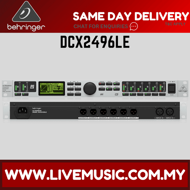Behringer UltraDrive DCX2496LE Loudspeaker Management System (DCX 2496LE DCX-2496LE)