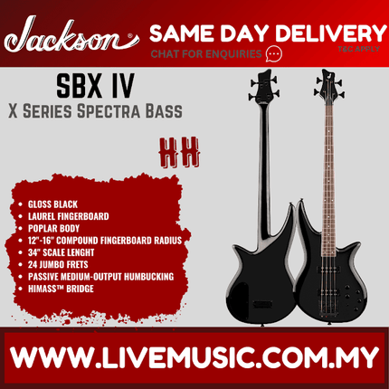 Jackson Pro Series Spectra IV Electric Guitar, Black