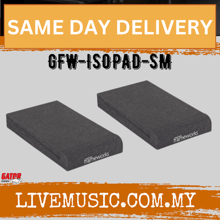 Gator Frameworks Studio Monitor Isolation Pads – Small (GFW-ISOPAD-SM)