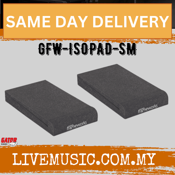 Gator Frameworks Studio Monitor Isolation Pads – Small (GFW-ISOPAD-SM)