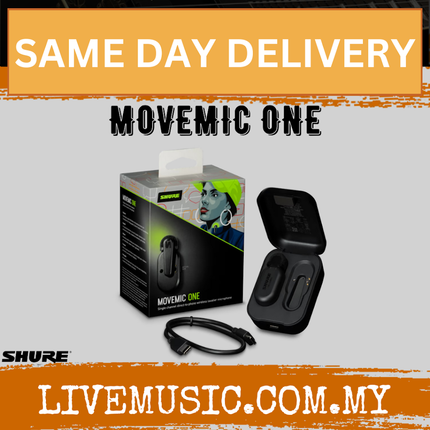 Shure MOVEMIC ONE Single-Channel Wireless Lavalier Microphone ( MOVEMIC-ONE / MOVEMICONE )