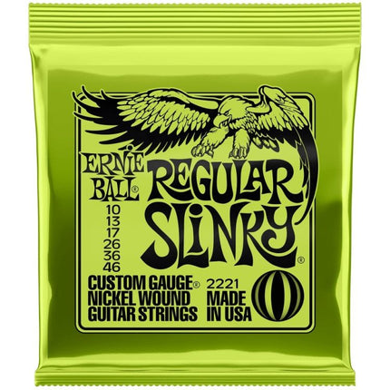 Ernie Ball 2221 Electric Guitar Strings Regular Slinky Nickel Wound (10-46/EB2221)