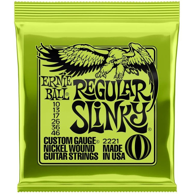 Ernie Ball 2221 Electric Guitar Strings Regular Slinky Nickel Wound (10-46/EB2221)