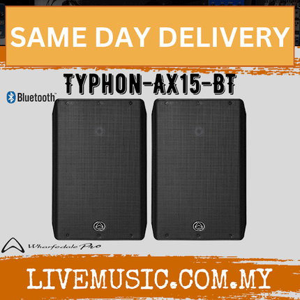 WHARFEDALE PRO TYPHON-AX15BT Series 770 Watts RMS 15" 2-Way Loudspeaker with Bluetooth - Each / Pair (AX15 BT AX15-BT)