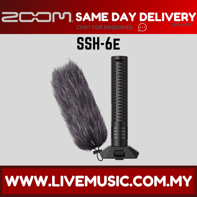 Zoom SSH-6e Stereo Shotgun Mic Capsule for H6essential Recorder ( SSH6E / SSH 6E )