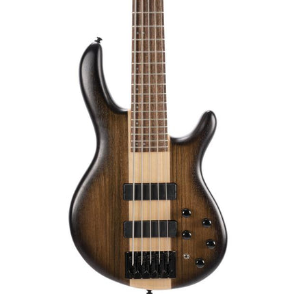 Cort C5 Plus OVMH 5-Strings Electric Bass Guitar Jatoba Fretboard with Bag - Antique Brown Burst
