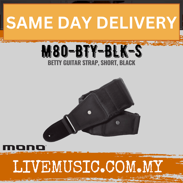 Mono Betty Short Guitar Strap - Black (M80-BTY-BLK-S)