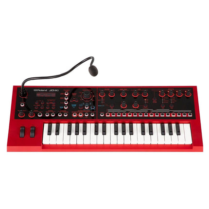 Roland JD-Xi - Interactive Analog/Digital Crossover Synthesizer with Adapter - Red (JDXi/JD Xi)