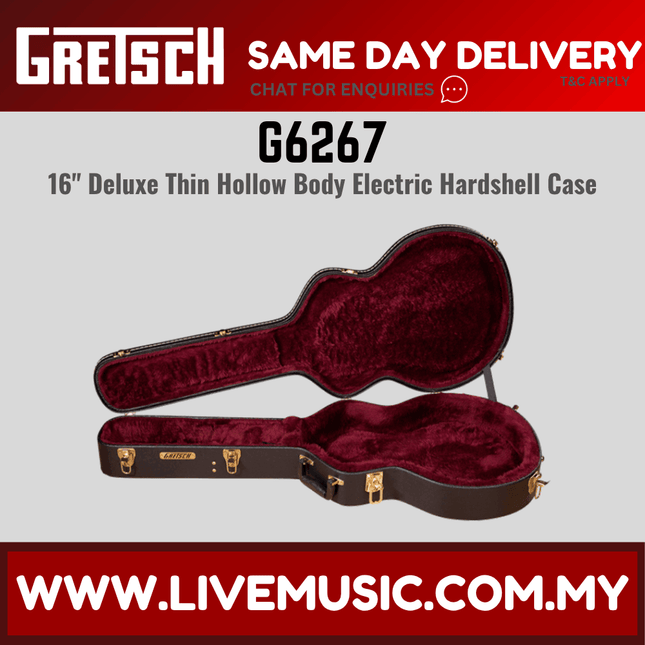 Gretsch G6267 16inch Thin Hollow Body Electric Guitar Hard-shell Case