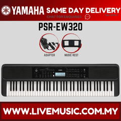 Yamaha PSR-EW320 portable 76-key keyboard with control panel and speaker grills