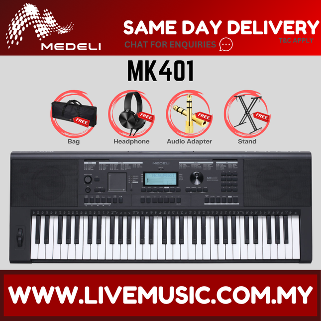 Medeli MK401 61 Keys Keyboard ( MK-401 / MK 401 )