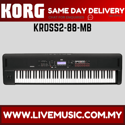 Korg KROSS2-88-MB - Synthesizer Workstation with FREE Adapter (KROSS 2 88 MB/KROSS2MB)