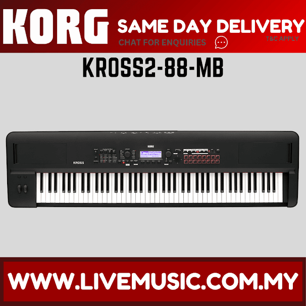 Korg KROSS2-88-MB - Synthesizer Workstation with FREE Adapter (KROSS 2 88 MB/KROSS2MB)