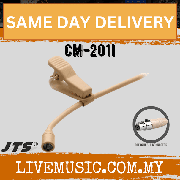 JTS CM-201i Miniature lavaliere microphone with detachable connecter Beige ( CM201I / CM 201I )