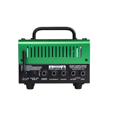 Joyo BadASS 50 Watt Amplifier Head BanTamP Series Speaker Bass Amp Hybrid Tube With Bluetooth